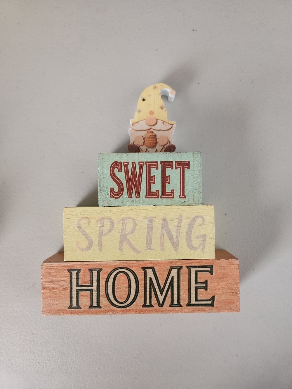 🎉 Sweet, Spring, Home Stackable Wooden Decor